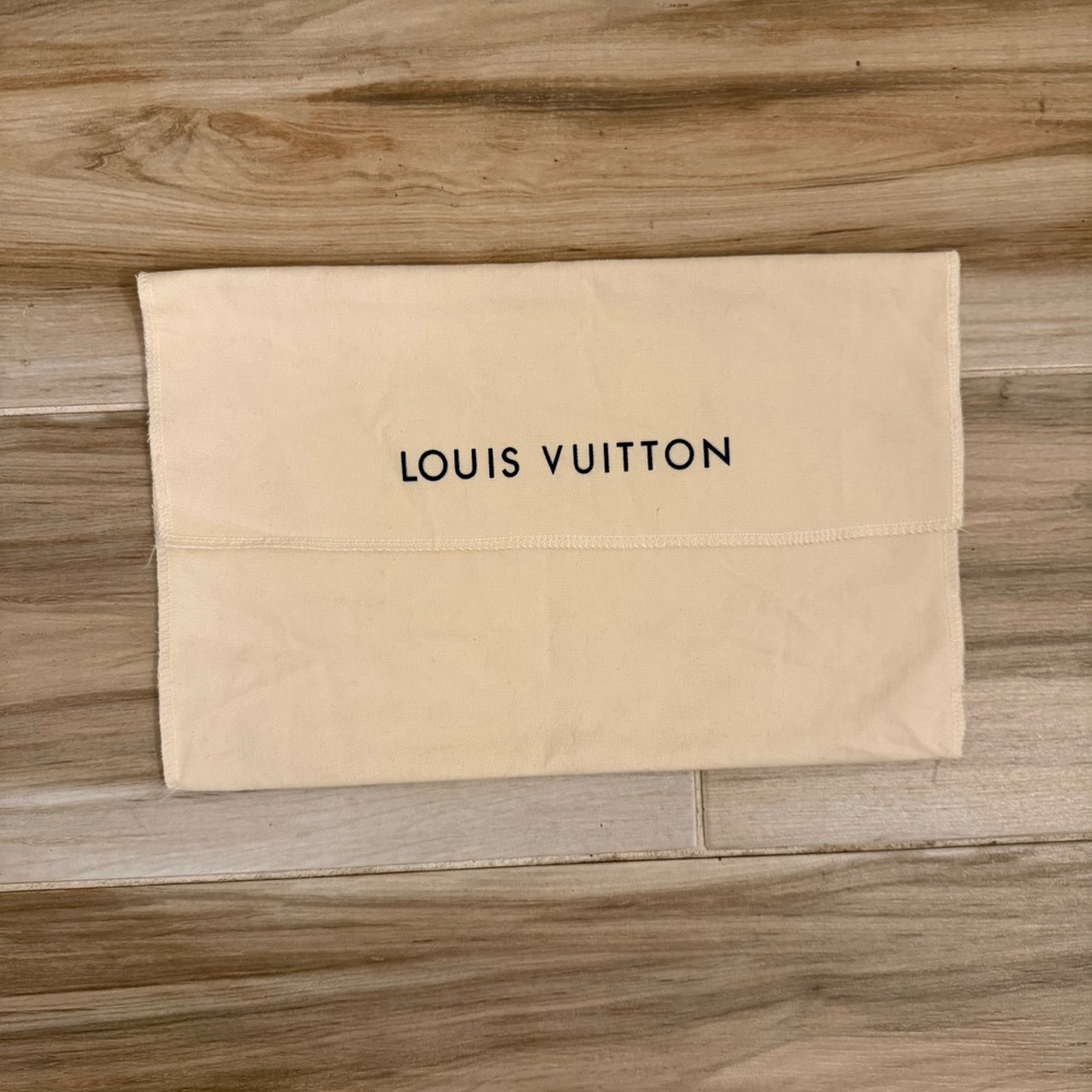 Louis Vuitton Cream Cotton Dust Bag for Handbags and Accessories 16x9.5